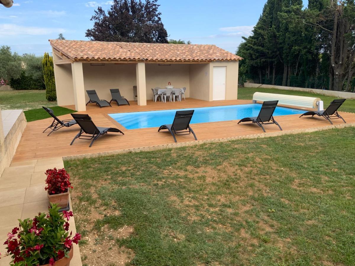 Gite Les Oliviers 10 Pers Piscine Au Calme 4 Etoiles Saint-Laurent-la-Vernede Exterior foto